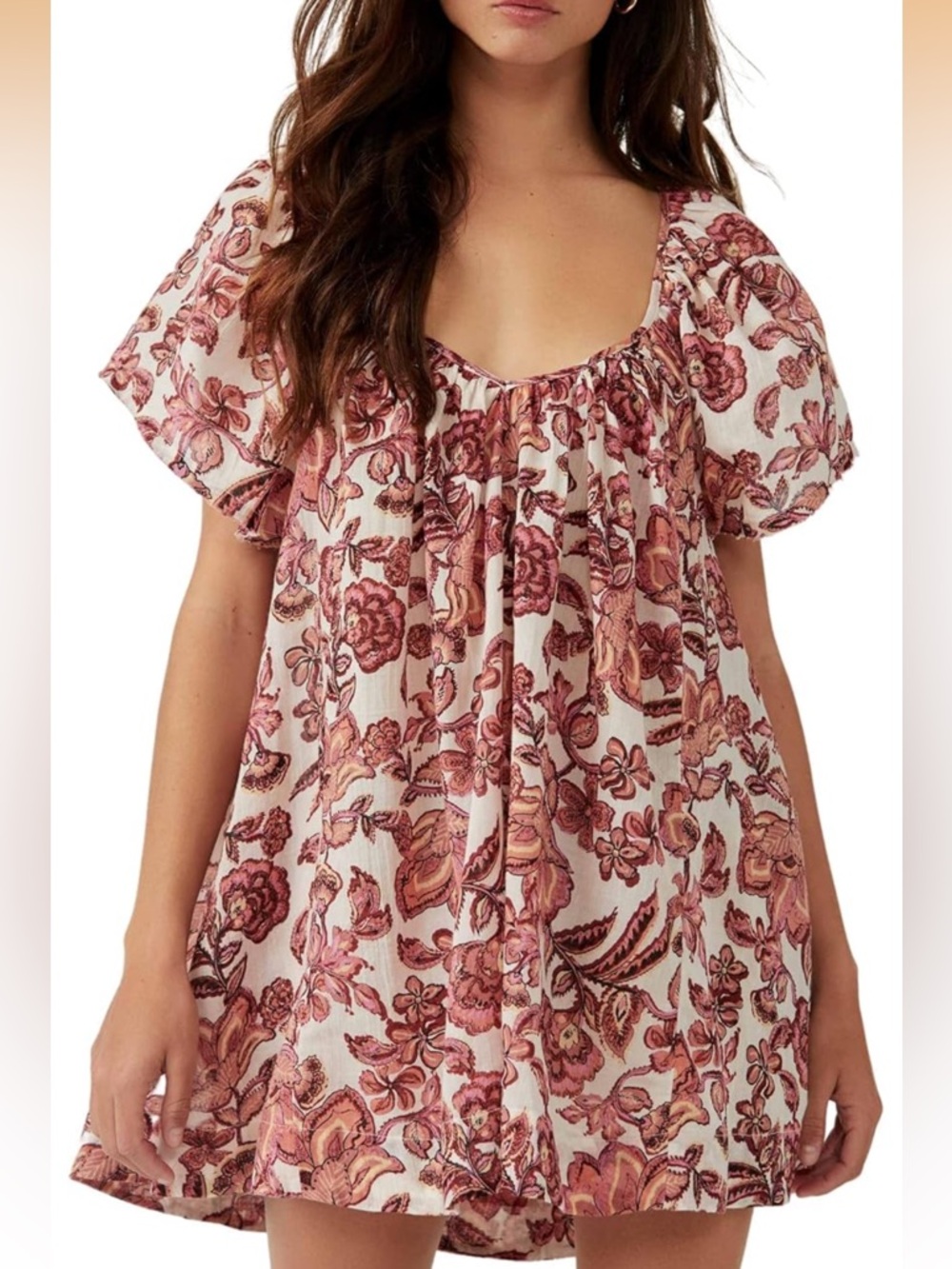 Free People Kauai Getaway Printed Tunic size medium/large